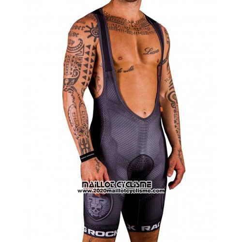 2016 Maillot Ciclismo Rock Racing Blanc et Marron Manches Courtes et Cuissard